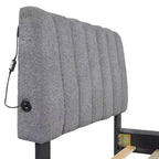 Lit plateforme capitonné jumeau avec lit gigogne escamotable – Conception peu encombrante