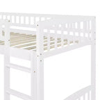 Lit mezzanine en bois avec toboggan et échelle de 196,6 cm de long x 225,8 cm de large, taille double