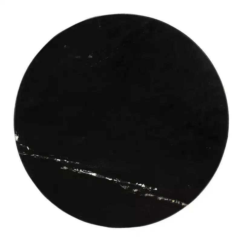 28 Black Marble Round End Table