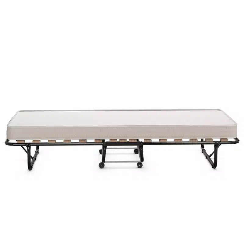Lit pliant d'appoint avec matelas en mousse à mémoire de forme Fabriqué en Italie