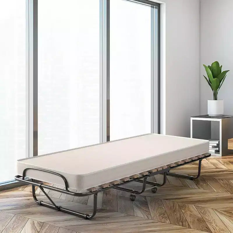 Lit pliant d'appoint avec matelas en mousse à mémoire de forme Fabriqué en Italie
