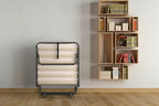 Lit pliant d'appoint avec matelas en mousse à mémoire de forme Fabriqué en Italie