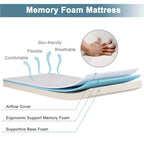 Lit pliant d'appoint avec matelas en mousse à mémoire de forme Fabriqué en Italie
