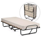 Lit pliant d'appoint avec matelas en mousse à mémoire de forme Fabriqué en Italie