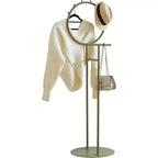 Porte-vêtements de valet avec plateau de rangement, porte-serviettes, étendoir à couvertures pour chambre à coucher, buanderie et salle de bain