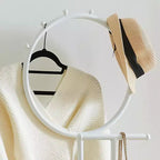 Porte-vêtements de valet avec plateau de rangement, porte-serviettes, étendoir à couvertures pour chambre à coucher, buanderie et salle de bain