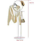 Porte-vêtements de valet avec plateau de rangement, porte-serviettes, étendoir à couvertures pour chambre à coucher, buanderie et salle de bain