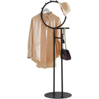 Porte-vêtements de valet avec plateau de rangement, porte-serviettes, étendoir à couvertures pour chambre à coucher, buanderie et salle de bain