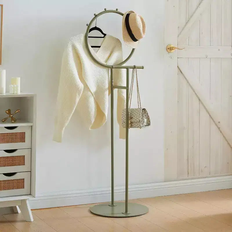 Porte-vêtements de valet avec plateau de rangement, porte-serviettes, étendoir à couvertures pour chambre à coucher, buanderie et salle de bain