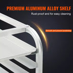 Étagère à 20 niveaux pour plaques de cuisson de boulangerie commerciale avec roues à frein, chariot de rangement en aluminium pour plaques demi-grandes et grandes, 66L x 51,8l x 177,8H