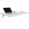 VEVOR Wall Mounted Folding Table, 39.37 x 19.69 Wall Mount Drop Leaf Table, Floating Desk with Iron Bracket, Fold Down Desk