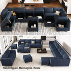 Pouf carré de rangement modulaire en velours 25x25 136 kg