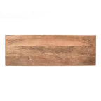 Console Rétro Minimaliste en Bois de Mangue Massif 45x15x32