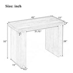 Console Rétro Minimaliste en Bois de Mangue Massif 45x15x32
