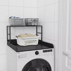 Protection de comptoir lave-linge/sèche-linge avec étagère de buanderie pour lave-linge/sèche-linge simple