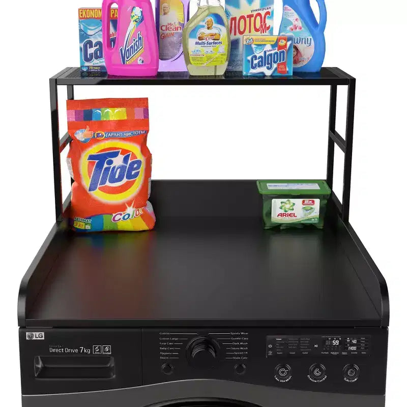 Protection de comptoir lave-linge/sèche-linge avec étagère de buanderie pour lave-linge/sèche-linge simple