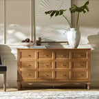Buffet 4 portes large de 147 cm - Chêne clair