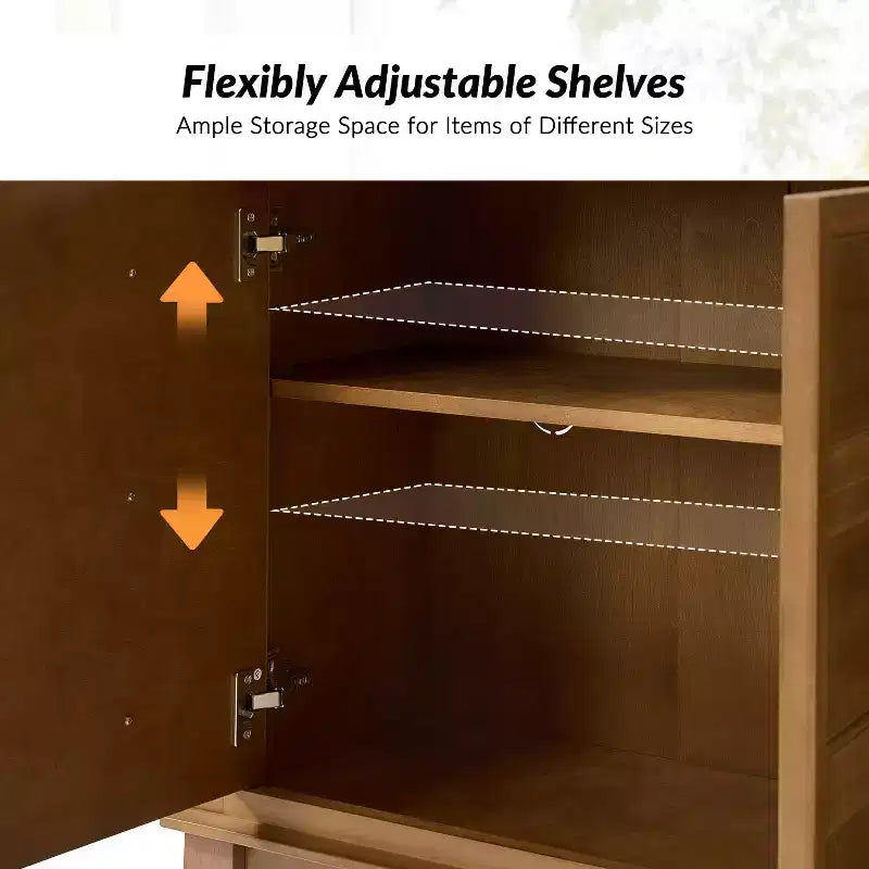 58 Wide 4-Door Sideboard - Acorn