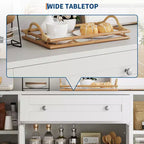 Buffet de rangement moderne – Enfilade en bois avec tiroir et 4 portes – Meuble de rangement autoportant