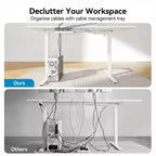 Bureau debout électrique en forme de L de 71 X 48 pouces, bureau d'ordinateur électrique réglable en hauteur, bureau assis-debout pour bureau à domicile