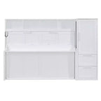 Lit Escamotable Evans Murphy avec Placard et Tiroirs, Grand Lit