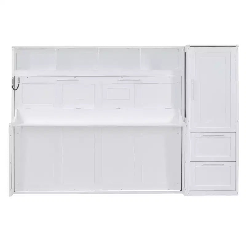 Lit Escamotable Evans Murphy avec Placard et Tiroirs, Grand Lit