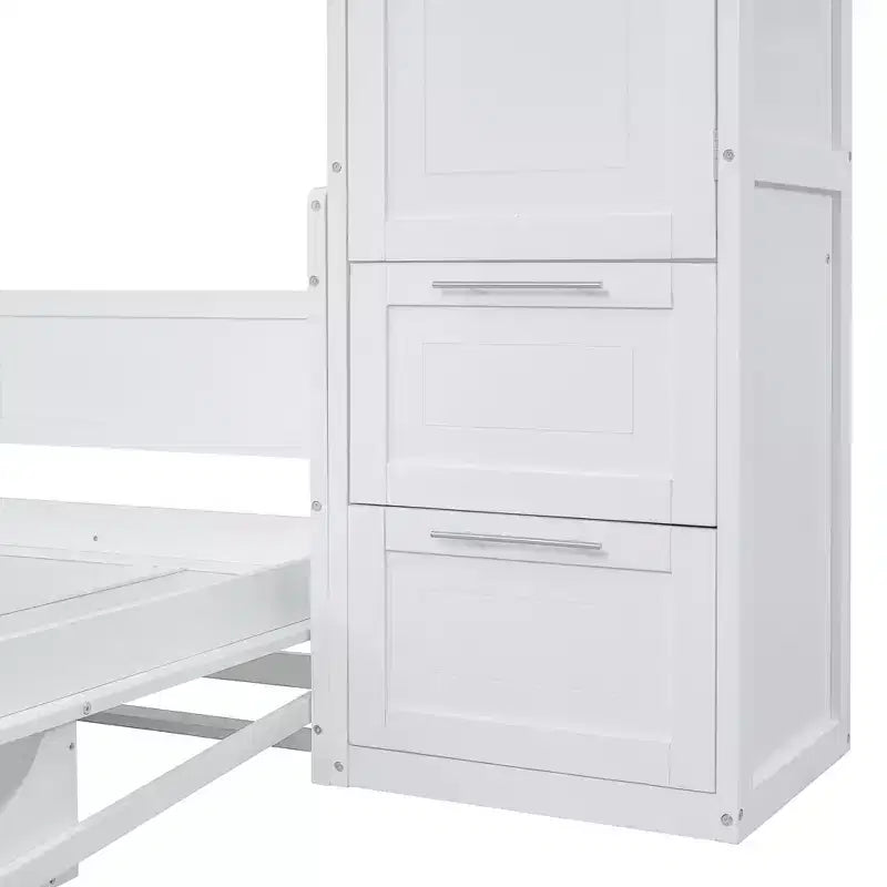 Lit Escamotable Evans Murphy avec Placard et Tiroirs, Grand Lit