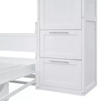 Lit Escamotable Evans Murphy avec Placard et Tiroirs, Grand Lit