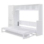 Lit Escamotable Evans Murphy avec Placard et Tiroirs, Grand Lit