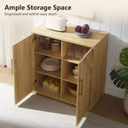 Buffet de salle à manger avec rangement, meuble d'appoint avec étagère réglable, console de bar à café en bois pour cuisine, salon