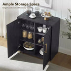 Buffet de salle à manger avec rangement, meuble d'appoint avec étagère réglable, console de bar à café en bois pour cuisine, salon