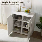 Buffet de salle à manger avec rangement, meuble d'appoint avec étagère réglable, console de bar à café en bois pour cuisine, salon