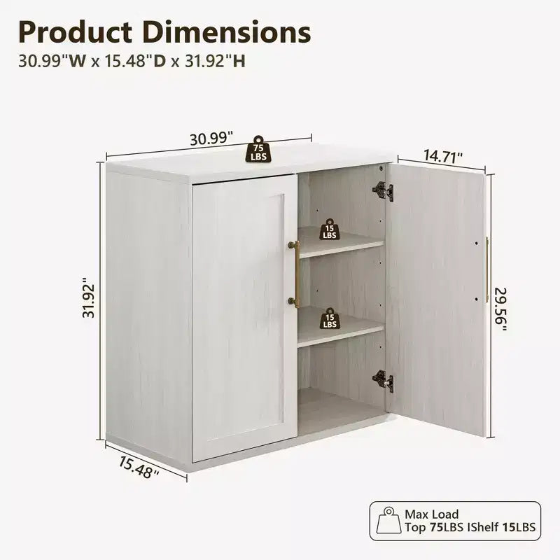 Buffet de salle à manger avec rangement, meuble d'appoint avec étagère réglable, console de bar à café en bois pour cuisine, salon