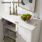 Buffet de salle à manger avec rangement, meuble d'appoint avec étagère réglable, console de bar à café en bois pour cuisine, salon