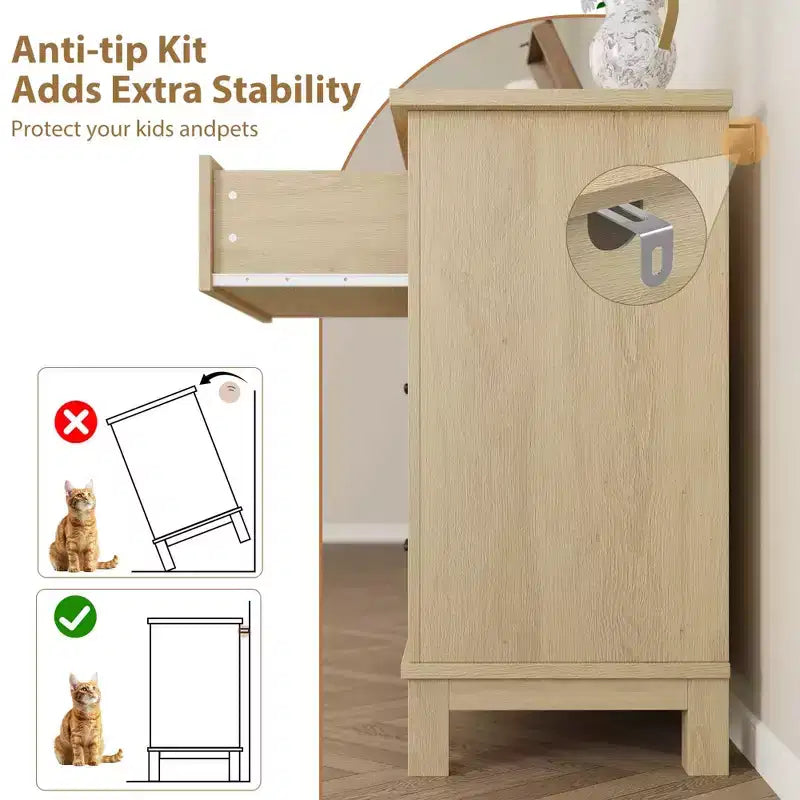 6 Dresser, 47 in Wide Drawer Dresser, Freestanding Wooden Drawer, Large Storage, for Bedroom, Living Room