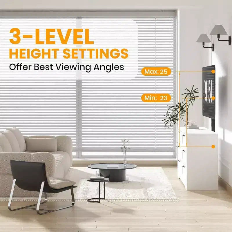 Meuble TV moderne avec support réglable, commode de rangement à 6 tiroirs - Grande table console multimédia en MDF pour téléviseurs de 32 à 80 pouces - Meuble de divertissement pour salon