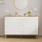 Commode de ferme à 6 tiroirs, commode en bois rustique, grand rangement, armoire de rangement décorative, pour chambre, salon