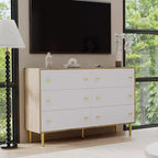 Commode de ferme à 6 tiroirs, commode en bois rustique, grand rangement, armoire de rangement décorative, pour chambre, salon