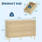 Commode de ferme à 6 tiroirs, commode en bois rustique, grand rangement, armoire de rangement décorative, pour chambre, salon