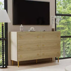 Commode de ferme à 6 tiroirs, commode en bois rustique, grand rangement, armoire de rangement décorative, pour chambre, salon