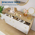 Commode de ferme à 6 tiroirs, commode en bois rustique, grand rangement, armoire de rangement décorative, pour chambre, salon