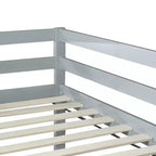 Cadre de Lit Double Rangement sous Lit Silencieux Métal Robuste 360 kg